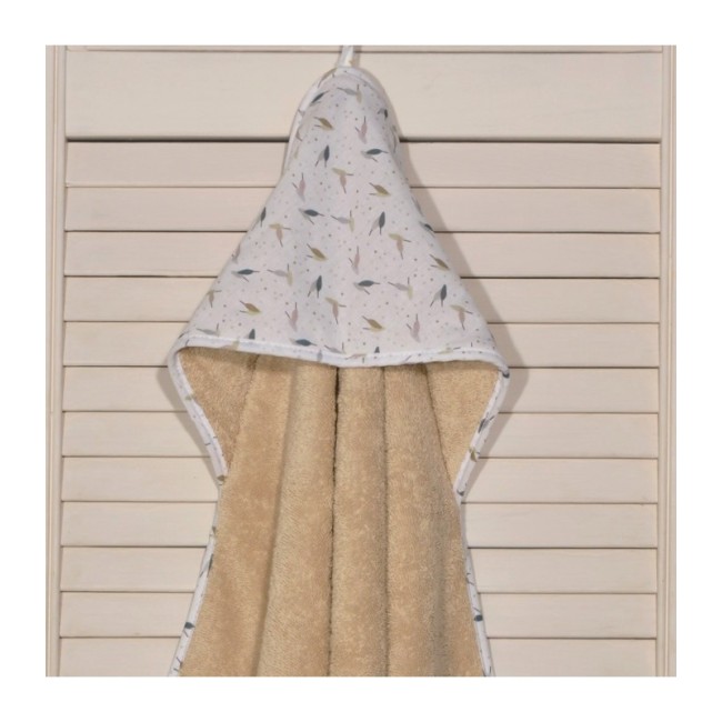 Oliver Baby μπουρνούζι μπεζ Σχέδιο 404-1 75χ75 100% βαμβάκι 450grs/sqm Oliver Baby