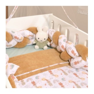 Πάντα Κούνιας Τριπλής πλέξης 20x200 Oliver Baby Σχ. 410 Καμηλό