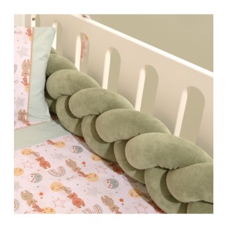 Πάντα Κούνιας Τριπλής πλέξης 20x200 Oliver Baby Σχ. 413 Πράσινο