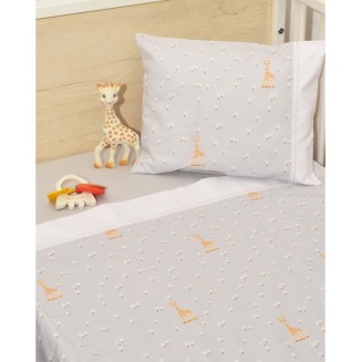 Σεντόνια Σετ Κούνιας Με Λάστιχο 70x140+15 Sophie La Girafe Σχ. 505