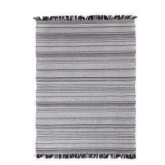 Χαλί Καλοκαιρινό 130x190 Royal Carpet Urban Cotton Kilim Samaira Black White