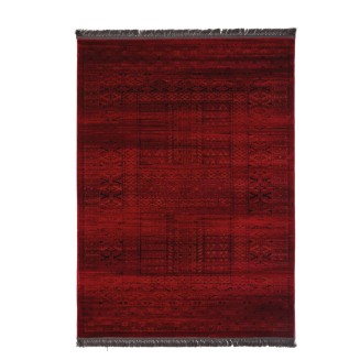 Κλασικό Χαλί Afgan 7504H D.Red Royal Carpet - 2(67X140)+1(67X220)