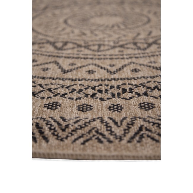 ψάθα avanos 8894 black royal carpet - 200 x 200 cm