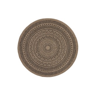 Πατάκι Καλοκαιρινό Ψάθα 80x150 Royal Carpet Avanos 8894 Black