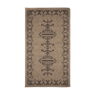 Πατάκι Καλοκαιρινό Ψάθα 80x150 Royal Carpet Avanos 9090 Black