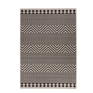 Χαλί Καλοκαιρινό Ψάθα 140x200 Royal Carpet Flox Black 7525W