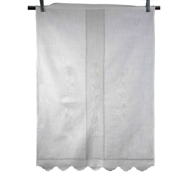 Κουρτίνα Με Τούνελ 200x270 Silk Fashion 465 Λευκή