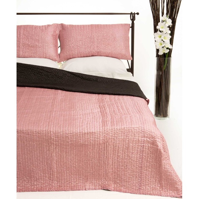 Κουβερλί Σετ Υπέρδιπλο 220x240 Silk Fashion 6330 Ρόζ