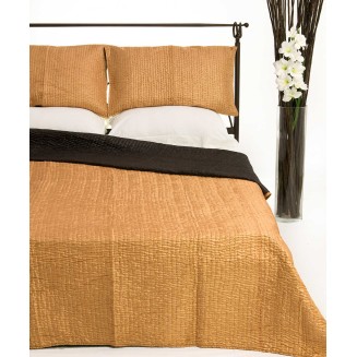 Κουβερλί Σετ Μονό 160x220 Silk Fashion 6330 Χρυσό