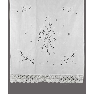 Κουρτίνα Με Τούνελ 120x150 Silk Fashion 664 Λευκό