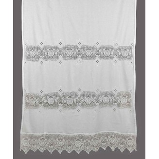 Κουρτίνα Με Τούνελ 40x80 Silk Fashion 674 Λευκό
