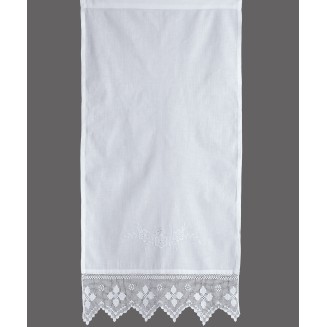 Κουρτίνα Με Τούνελ 50x200 Silk Fashion 6752 Λευκό