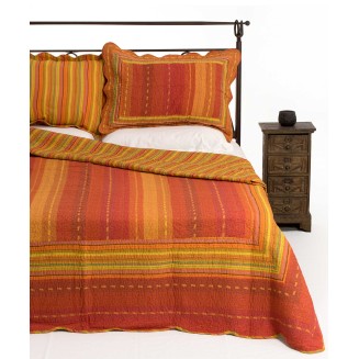 Κουβερλί Σετ Μονό 160x220 Silk Fashion 8013 Πορτοκαλί