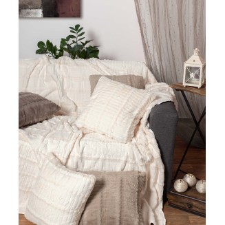 Μαξιλαροθήκη Διακοσμητική 45x45 Silk Fashion Stripe   Ivory