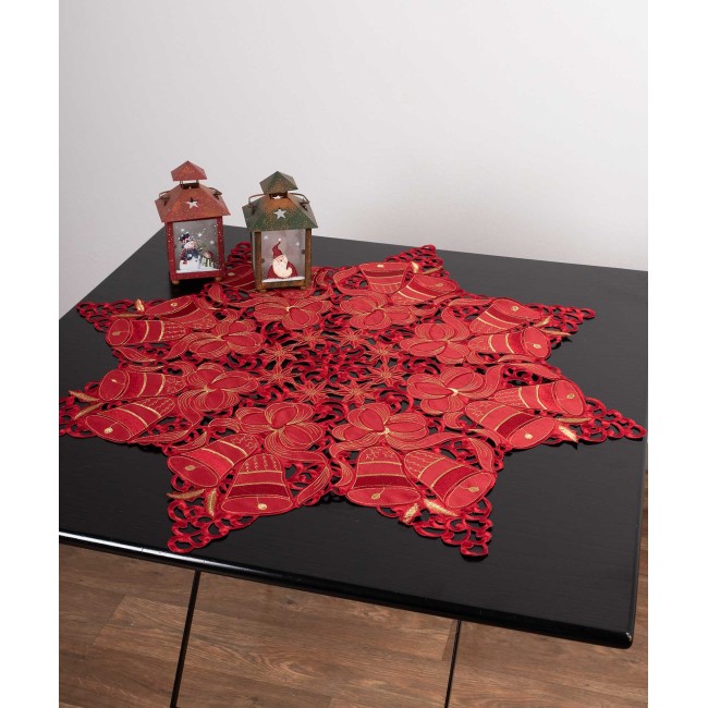 χριστουγεννιάτικο διακοσμητικό τραπεζοκαρέ (140cm x 140cm) 262 star