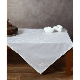 Χειροποίητο Τραπεζομάντηλο 180x180 Silk Fashion 9  Οπαλίνα