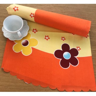 Τραπεζομάντηλο Αλέκιαστο Ροτόντα R150 Silk Fashion  177 Πορτοκαλί