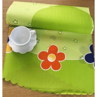 Τραπεζομάντηλο Αλέκιαστο Ροτόντα R150 Silk Fashion  177 Πράσινο