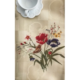 Τραπεζομάντηλο Αλέκιαστο 170x220 Silk Fashion 2011 Μπέζ