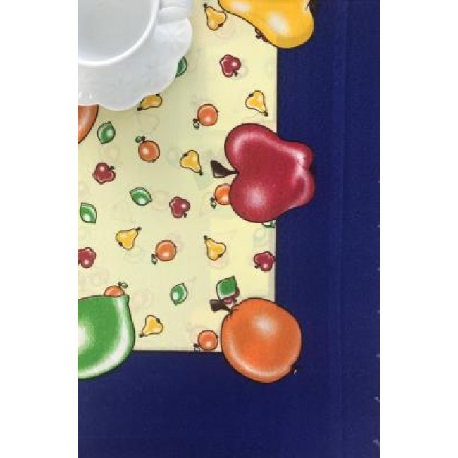 Τραπεζομάντηλο Αλέκιαστο Ροτόντα R150 Silk Fashion  220 Μπλέ