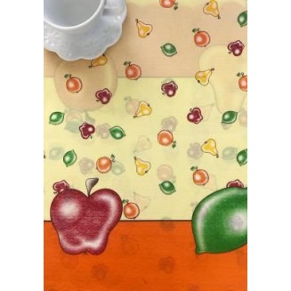 Τραπεζομάντηλο Αλέκιαστο 140x180 Silk Fashion  220 Πορτοκαλί