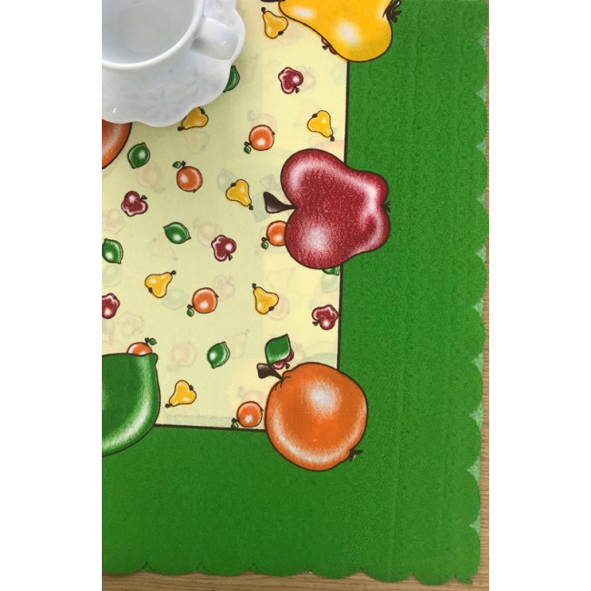 Τραπεζομάντηλο Αλέκιαστο Ροτόντα R150 Silk Fashion  220 Πράσινο