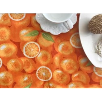 Τραπεζομάντηλο Αλέκιαστο 170x220 Silk Fashion 418 Πορτοκαλί
