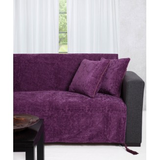 Ριχτάρι Τετραθέσιος 180x320 Silk Fashion 7098  Μώβ