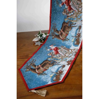 Τραβέρσα Χριστουγεννιάτικη 45x170 Silk Fashion 9004