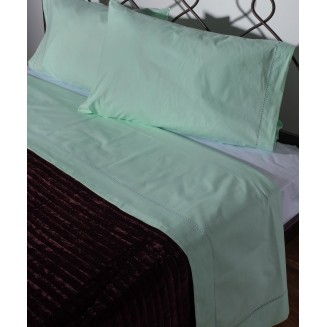 Χειροποιητο Σεντονι Με Αζουρ Νχ46 Τριων Τεμαχιων (225Cm X 250Cm) Πρασινο Silk Fashion