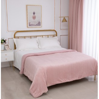 Κουβέρτα Με Sherpa Kotle (170Cm X 220Cm) Old Rose Silk Fashion