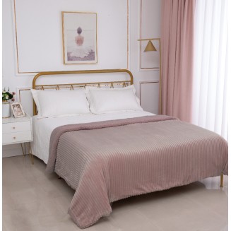 Κουβέρτα Με Sherpa Kotle (170Cm X 220Cm) Syklamen Silk Fashion