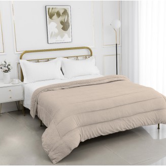 Κουβερτοπάπλωμα Damask (220Cm X 240Cm) Camel Silk Fashion