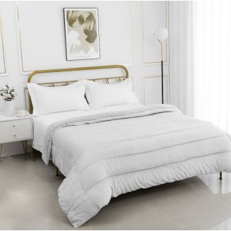 Κουβερτοπάπλωμα Damask (220Cm X 240Cm) Light Grey Silk Fashion