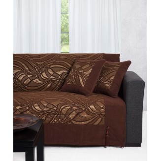 Μαξιλαροθήκη Διακοσμητική 45x Silk Fashion 911  Καφέ