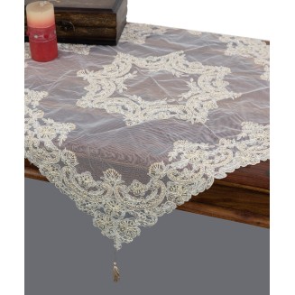 Καρέ 85x85 Silk Fashion YL135-128A Λευκό Καρέ 85x85 Silk Fashion YL135-128A Λευκό