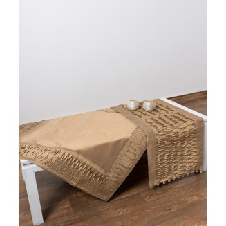 Τραπεζοκαρέ 130x130 Silk Fashion 8373 Χρυσό Τραπεζοκαρέ 130x130 Silk Fashion 8373 Χρυσό