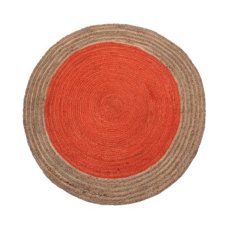 Χαλί Με Διάμετρο 120cm Silk Fashion Γιούτα 1705 Teracotta