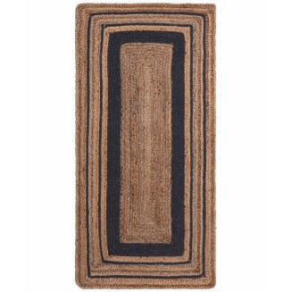 Χαλί Γιούτα 160cm x 230cm Silk Fashion 1730  Natural/Black