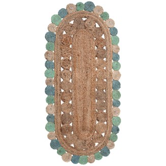 Πατάκι 60x130 Silk Fashion Γιούτα 1738 Light Blue