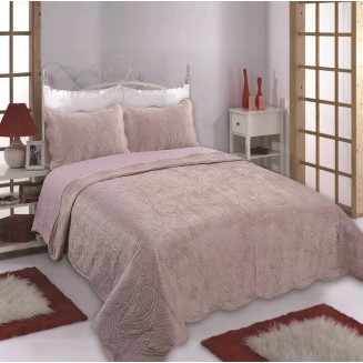 Κουβερλί Σετ Υπέρδιπλο 220x240 Silk Fashion Supersoft Nx 2212 Syklamen