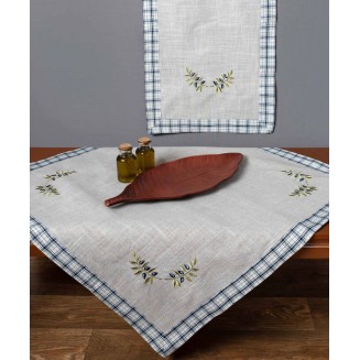 Καρέ 85x85 Silk Fashion 1312 Μπλέ