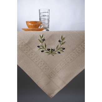 Καρέ 85x85 Silk Fashion 3854 Καφέ