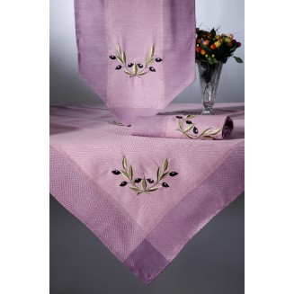 Καρέ 85x85 Silk Fashion Bg23a Μώβ