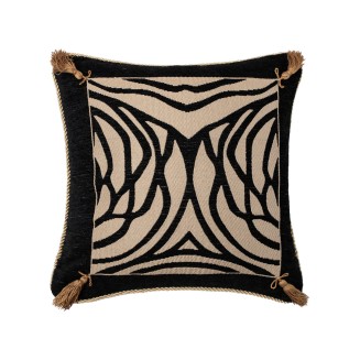 Μαξιλαροθηκη 6926 (45Cm X 45Cm) Μαύρο Silk Fashion