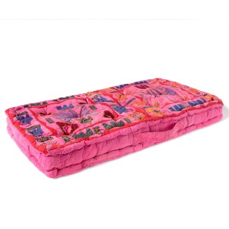 Μαξιλάρι Κάθισμα 40x75x10 Silk Fashion Elephant Ρόζ