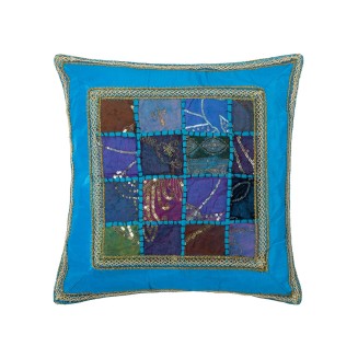 Μαξιλαροθήκη Antic Με Φάσα (45Cm X 45Cm) Σιέλ Silk Fashion