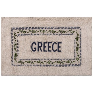 Πατάκι 50x80 Ελιά Silk Fashion Greece Μπλέ