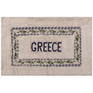 Πατάκι 50x80 Ελιά Silk Fashion Greece Μπλέ