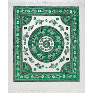 Πετσέτα Θαλάσσης Pestemal Διπλό Silk Fashion 220x240 11 Πράσινο